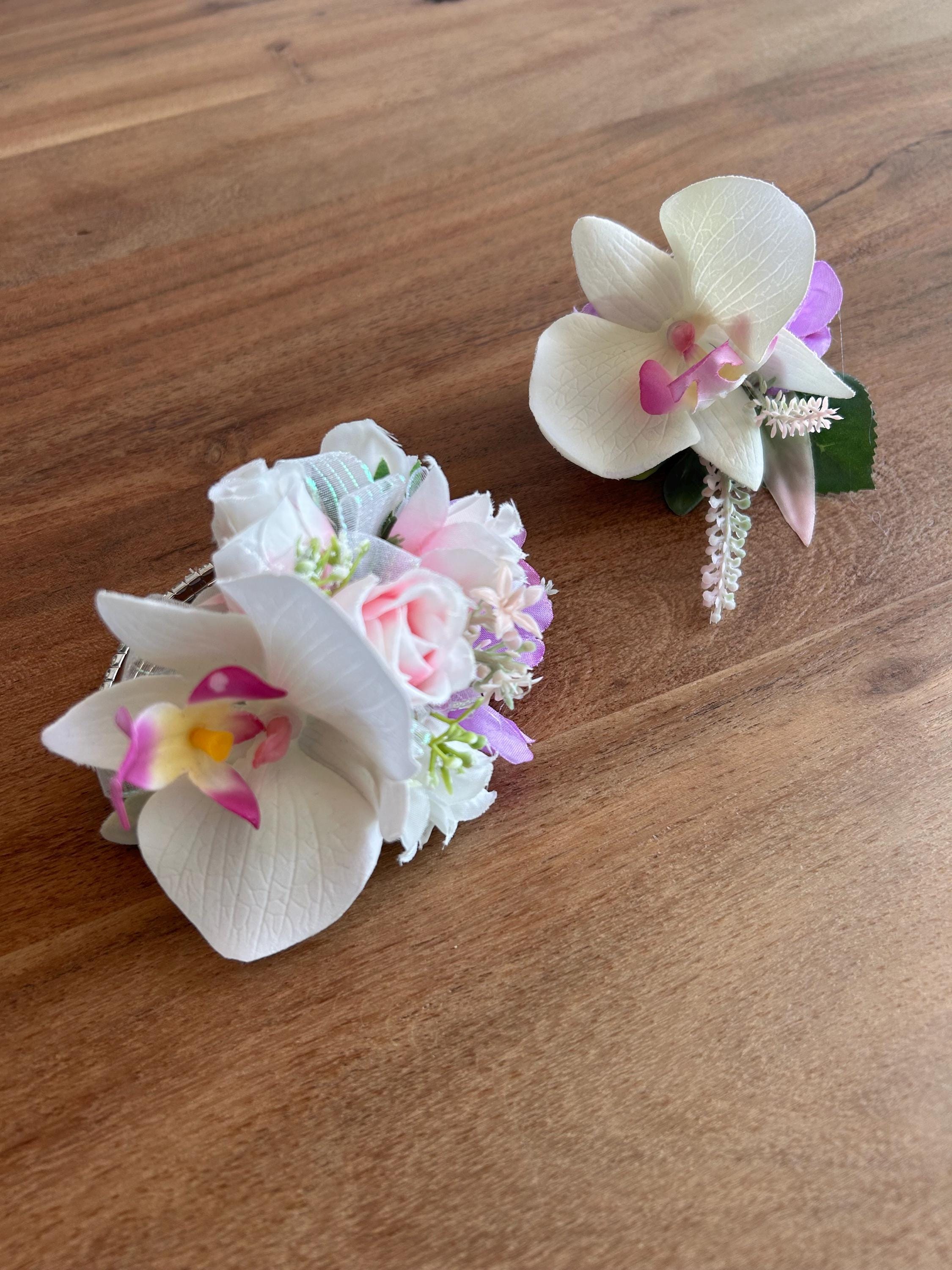 PROM CORSAGE | LAVENDER_WHITE
